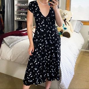 urban outfitters floral midi dress